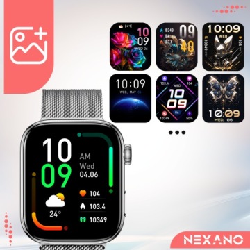 ЖЕНСКИЕ СМАРТ-ЧАСЫ SMART WATCH TALK EN MENU POLISH SPORT 4 РЕМЕШКИ