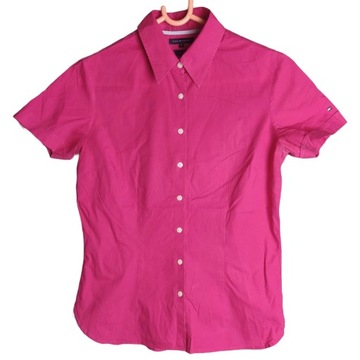 TOMMY HILFIGER bluzka koszulowa damska czerwona 6
