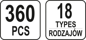 Yato YT-06650 Набор запонок Toyota/Lexus 360 шт.