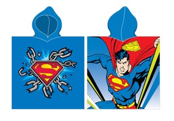 RĘCZNIK PONCHO 55x110 SUPERMAN