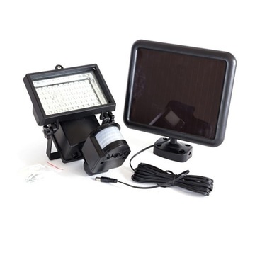 Halogen LED solar naświetlacz lampa solarna PIR
