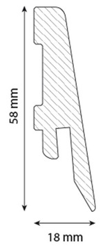 НАПОЛЬНАЯ ПЛАНКА ВОДОНЕПРОНИЦАЕМАЯ ПВХ 2400X58X18 SK58C-R073X SCANDIPURE ROCK