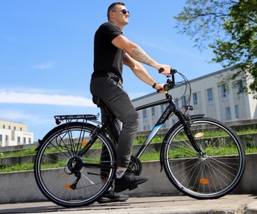 АЛЮМИНИЕВЫЙ ТРЕККИНГОВЫЙ ВЕЛОСИПЕД HUSAR 24 СКОРОСТИ ACERA РУЧКИ ZOOM МУЖСКОЙ