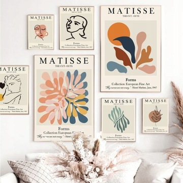 Абстрактное Настенное Искусство Матисс Плакат Line Face Co