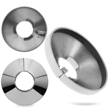МАСКИРОВОЧНАЯ РОЗЕТКА для труб 20 мм ХРОМ Разъемная крышка радиатора