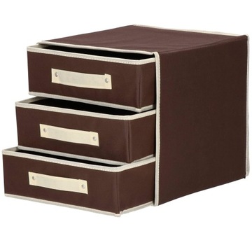 НАБОР ОРГАНИЗАТОРА ДЛЯ БЕЛЬЯ ИЗ 4 КОРИЧНЕВЫХ ВСТАВОК-СЕПАРАТОРОВ