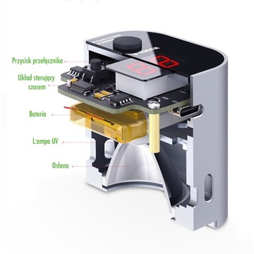 УФ-ЛАМПА QIANLI С АККУМУЛЯТОРОМ ДЛЯ МАТЕРИНСКИХ ПЛАТ 5 В КЛЕЙНЫЙ ТАЙМЕР