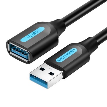 VENTION SZYBKI KABEL PRZEWÓD PRZEDŁUŻACZ USB-A 3.0 5 GB/S DO KOMPUTERA 3M