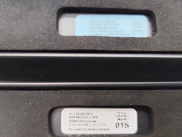 AUDI Q3 83A S-LINE STŘEŠNÍ NOSIČ STŘEŠNÍ ČERNÉ KOMPLET 83A860021C 83A860022C