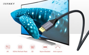 Кабель iVANKY DisplayPort 4K, 2 м
