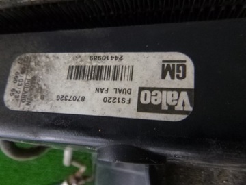 OPEL VECTRA C 2.2 16V CHLADIČE VENTILÁTOR KOMPLET