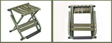 Krzesełko turystyczne składane z oparciem