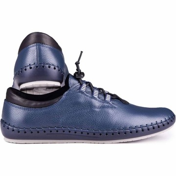 Мужская кожаная обувь, кожаные туфли, темно-синий 41