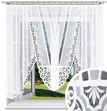 GOTOWA FIRANKA ŻAKARDOWA ROZALIA 250X160 CM