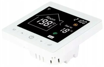 BIAŁY TERMOSTAT WiFi LCD 16A OGRZEWANIE PODŁOGOWE PODŁOGÓWKA