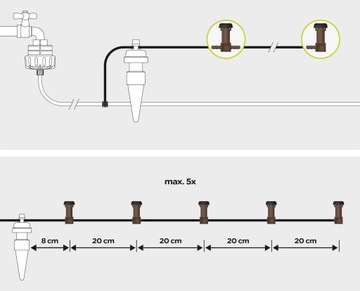 Распределительные капельницы для системы Тропф-Блюмат.