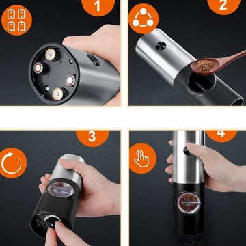 ЭЛЕКТРИЧЕСКАЯ Мельница для соли и перца | НАБОР 2в1