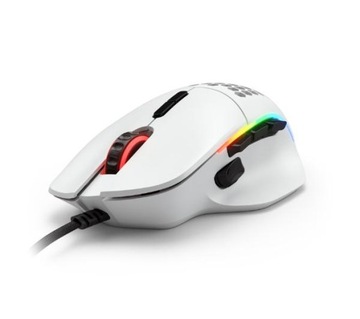 Mysz przewodowa gamingowa Glorious Model I Mat Optyczna 19000 dpi Biała