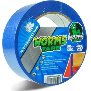 WORMS TAPE TAŚMA MALARSKA NIEBIESKA 38mm x 50m
