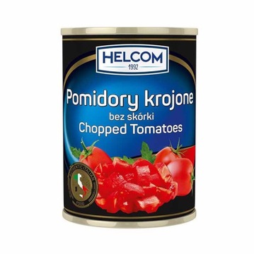 Helcom Pomidory krojone bez skórki 400g