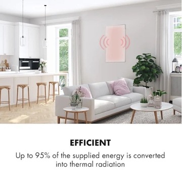 PANEL GRZEWCZY NA PODCZERWIEŃ KLARSTEIN GRZEJNIK PROMIENNIK 600W TIMER IP24