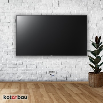 ТВ-КАНАЛ ПЛОСКИЙ ТВ-КАБЕЛЬНЫЙ ВВОД 120x60 мм ДЛЯ СКРЫТОГО МОНТАЖА