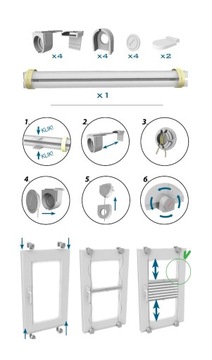 Рулонная штора плиссе/плиссе Rolety_Premium 55x100