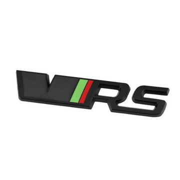 SKODA VRS RS EMBLEMAT NA KLAPĘ CZARNY KODIAQ OCTAVIA RAPID SCALA FABIA