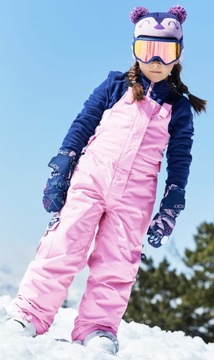 Рокси зимние штаны на брекетах изолированы для девушки 4-5