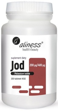 ALINESS JOD 200t JODEK POTASU 400mcg TARCZYCA