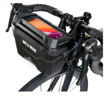 Pancerna WODOODPORNA SAKWA ROWEROWA TORBA UCHWYT na ROWER KIEROWNICE 3L
