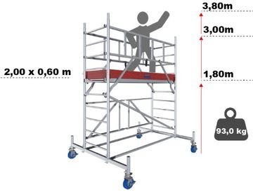 Строительные леса KRAUSE ProTec XS 200x60 3,80 м 942098