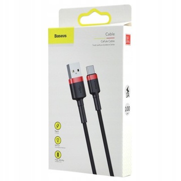 КАБЕЛЬ BASEUS CAFULE USB-C TYPE-C УЛУЧШЕННЫЙ 3A 1M
