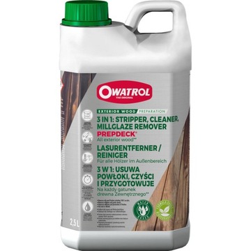 PREPDECK CZYŚCI DREWNO USUWA BRUD Z TARAS 2.5L