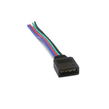 ZŁĄCZKA DO TAŚM LED GNIAZDO RGB Z PRZEWODEM