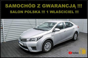 Toyota Corolla XI Sedan 1.6 Valvematic 132KM 2016 Toyota Corolla Salon POLSKA + 1 Właściciel +