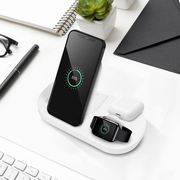 Умная станция 3 в 1 15 Вт для Apple iPhone Watch Airpods