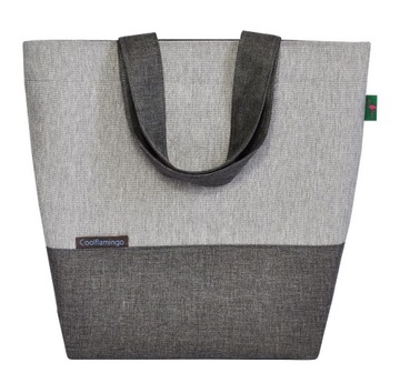 TORBA SHOPPER NA ZAMEK ŚNIADANIÓWKA GREY COOLFLAMINGO