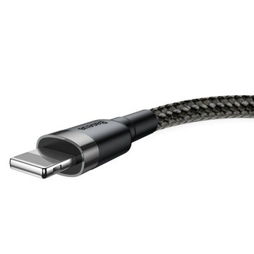 КАБЕЛЬ BASEUS FAST USB/LIGHTNING ПРОЧНЫЙ КАБЕЛЬ ДЛЯ IPHONE QC 3.0 1м