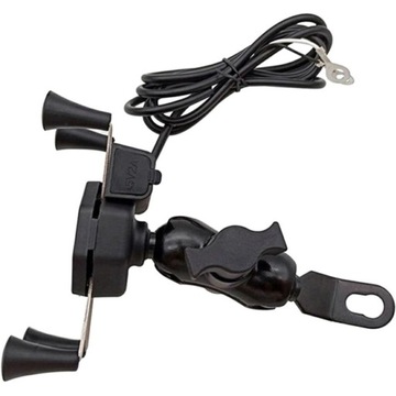 UCHWYT MOTOCYKLOWY NA TELEFON port USB 5V 2A KPL