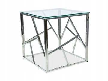 ŁAWA GLAMOUR SZKŁO HARTOWANE CHROM 120x60/40