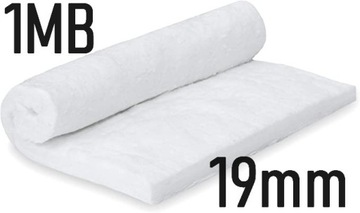 Mata ceramiczna 1mb ognioodporna izolacyjna żaroodporna 19mm 1260°C