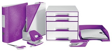 Полка для документов LEITZ Plus WOW кошачий туалет фиолетовый