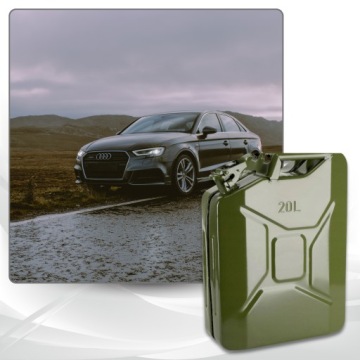 Металлическая канистра Стальной бак 20 л для топлива, сырой нефти, бензина, ТОЛСТЫЙ ЛИСТ