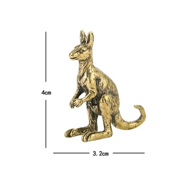 3xКенгуру Скульптура Кенгуру Украшение Винтажная Мини-фигурка Кенгуру 2 шт.