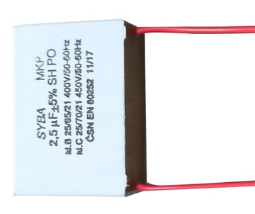 Kondensator rozruchowy 2,5uF 450V