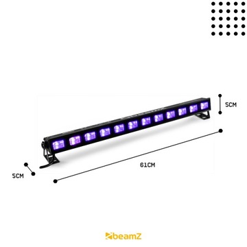 УФ светодиодный луч 61см BEAMZ P&P 12x 3W CLUB PARTY