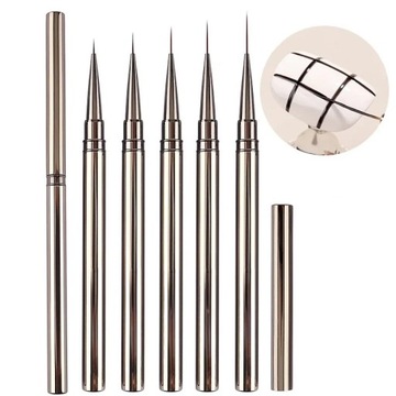 ЩЕТКА ДЛЯ ДЕКОРИРОВАНИЯ НОГТЕЙ, тонкий, точный, 6 мм, гель для френча с эффектом омбре