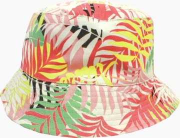 BUCKET HAT miękki lekki letni kapelusz palmy bawełniany rybaczka 57/58cm