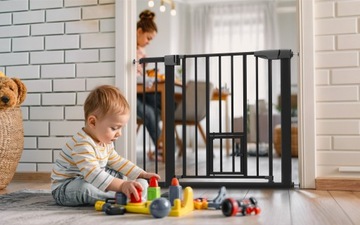 Расширительный барьер-ворота для ДЕТЕЙ ЖИВОТНЫХ Tulano Guardian 2.0 Черный